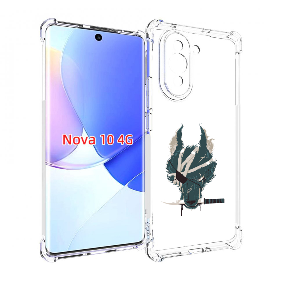 

Чехол MyPads волк-разбойник для Huawei Nova 10, Прозрачный, Tocco
