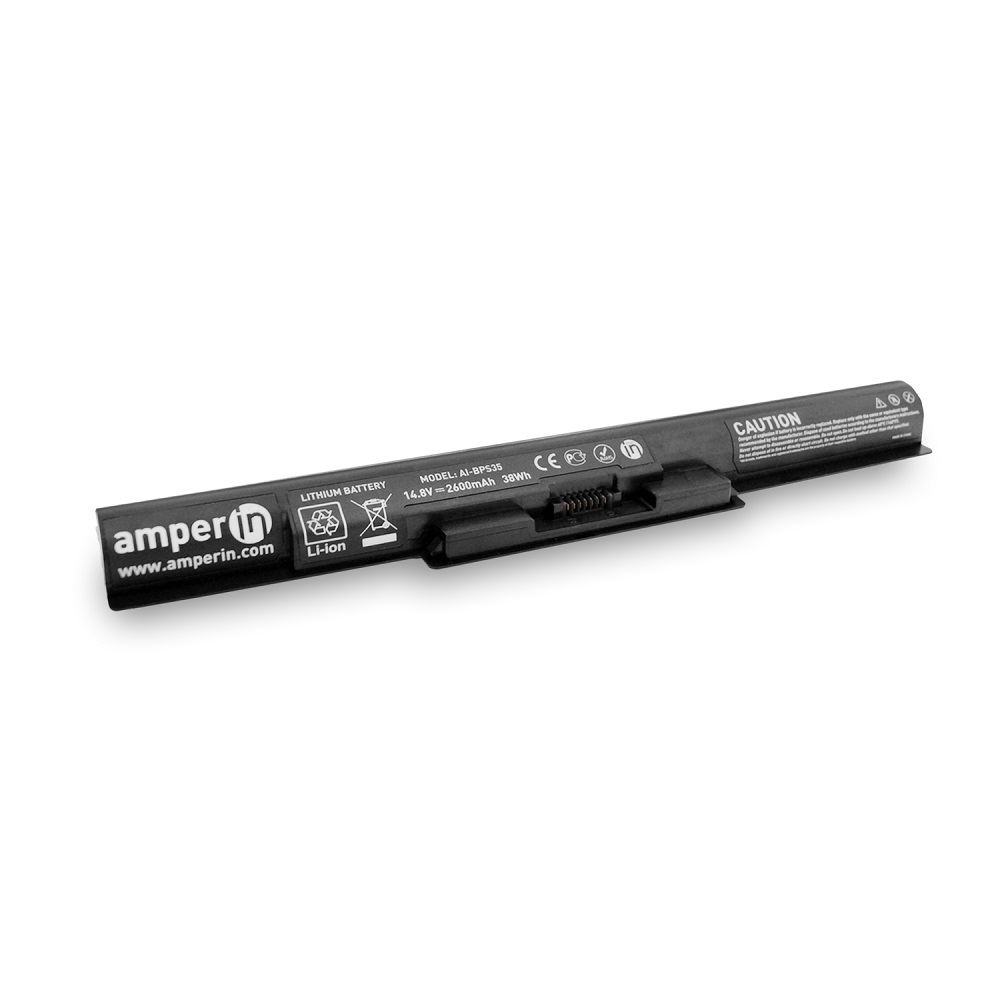 

Аккумуляторная батарея Amperin для ноутбука Sony Vaio 15E, SVF14 14.8V 2600mAh (38Wh) AI-B