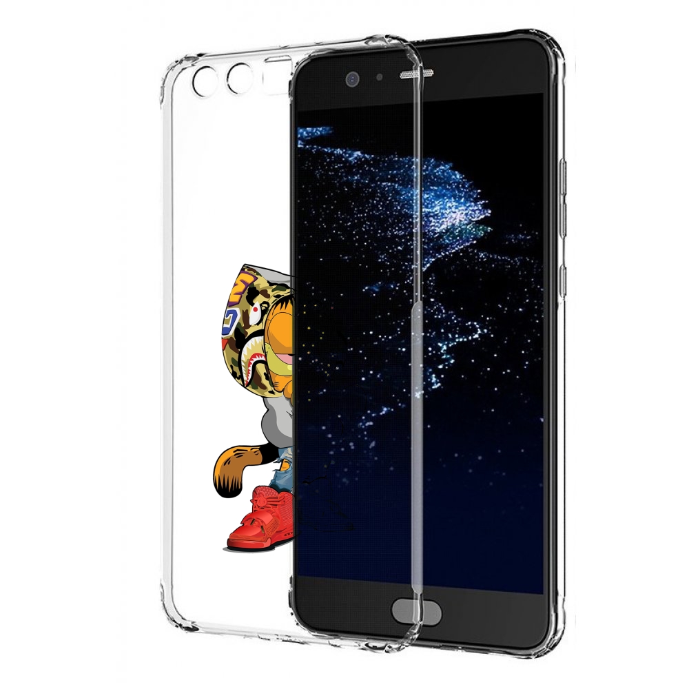 

Чехол бампер MyPads модный-котяра детский для Huawei P10 Plus пр, Прозрачный, Tocco