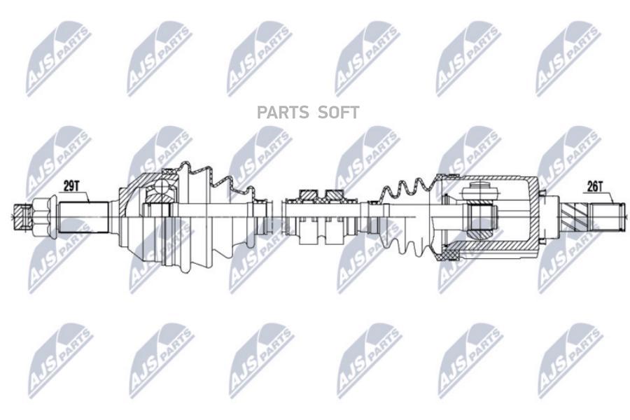 

Полуось Левая NTY NPWNS068