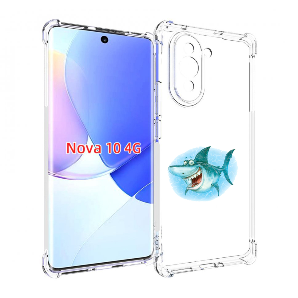 

Чехол MyPads веселая акула для Huawei Nova 10, Прозрачный, Tocco