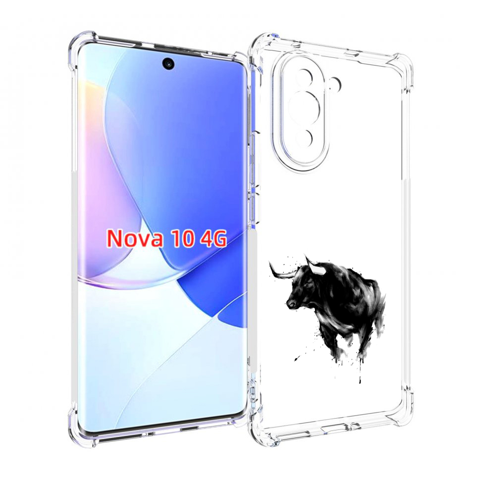 

Чехол MyPads бык для Huawei Nova 10, Прозрачный, Tocco