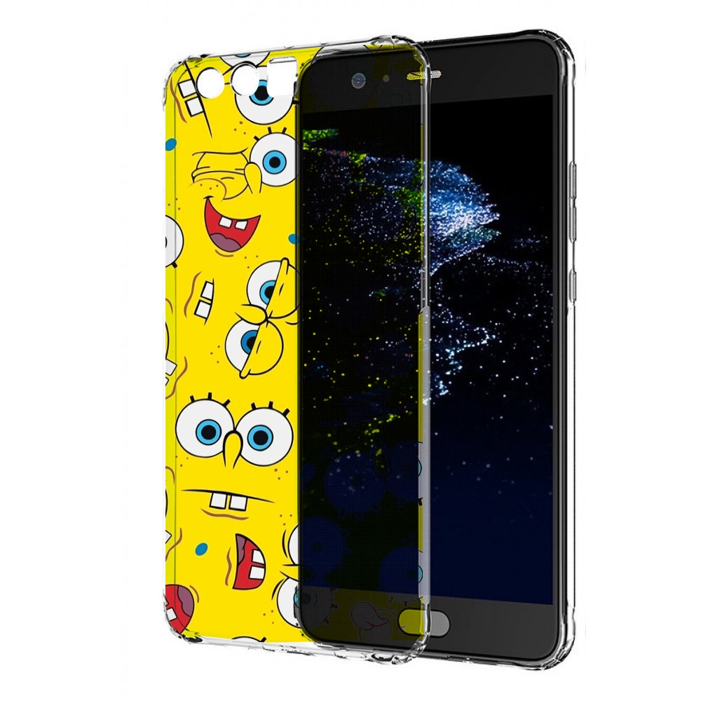 

Чехол бампер MyPads много-спанч-боба для Huawei P10 Plus противо, Прозрачный, Tocco