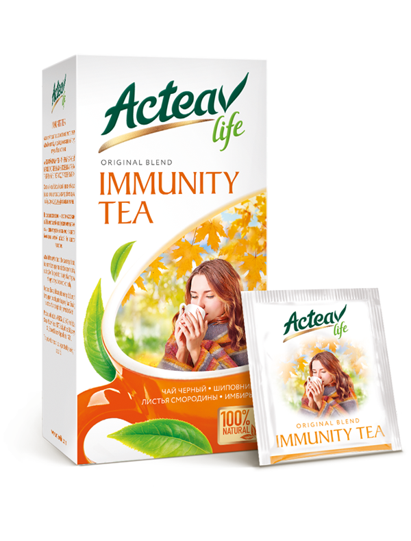 

Чай черный Acteav Life Immunity байховый цейлонский 50 г