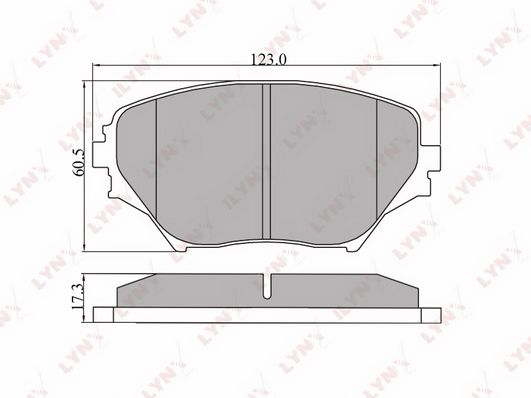 

Тормозные колодки LYNXauto передние для Toyota RAV4 2001-2005 BD7511