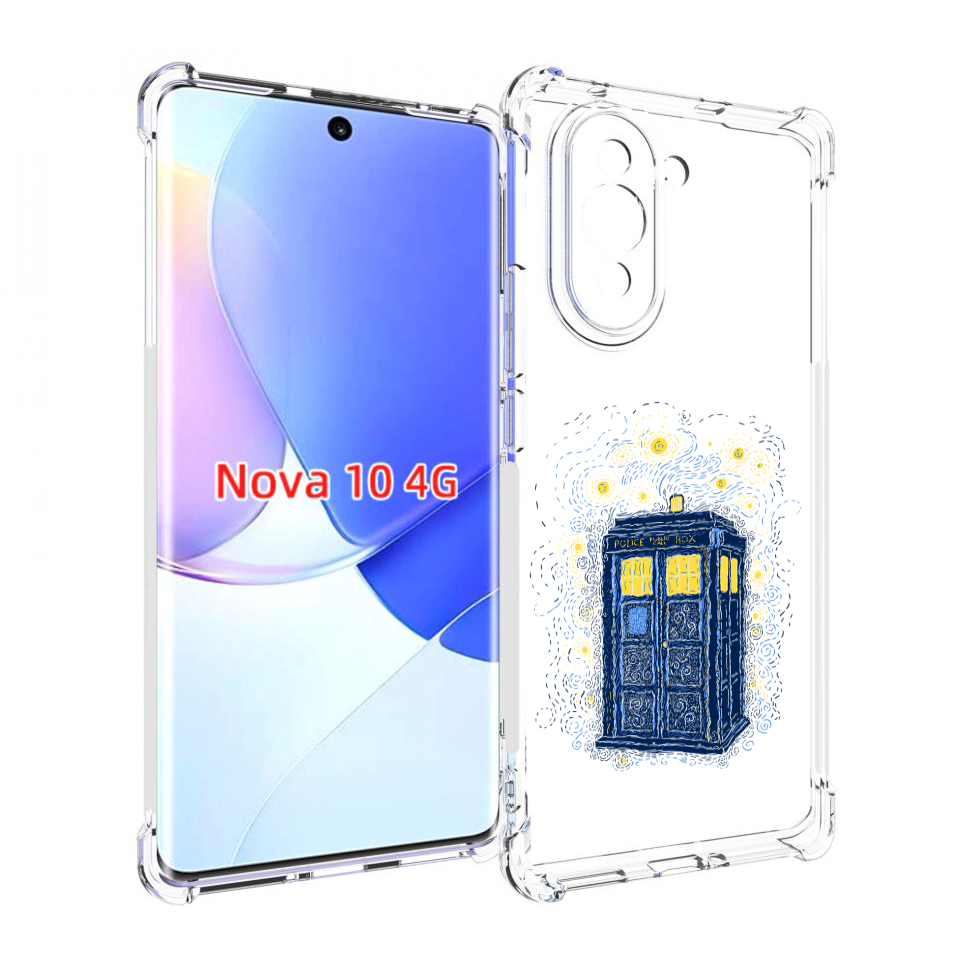 

Чехол MyPads будка рисунок для Huawei Nova 10, Прозрачный, Tocco