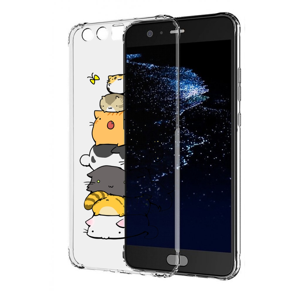 

Чехол бампер MyPads много-маленьких-котиков для Huawei P10 Plus, Прозрачный, Tocco