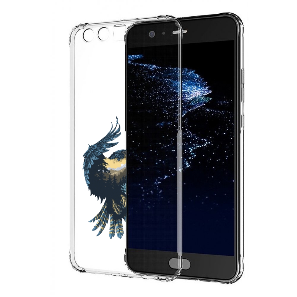 

Чехол бампер MyPads мирок в соколе для Huawei P10 Plus противоуд, Прозрачный, Tocco