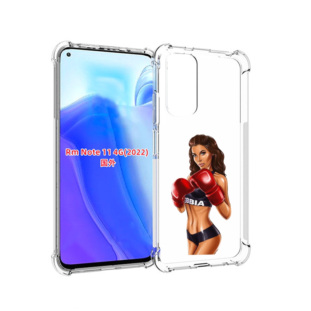 

Чехол MyPads девушка-в-боксерских-перчатках женский для Xiaomi Redmi Note 11 4G ( Глоба, Tocco