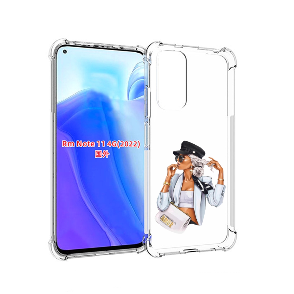

Чехол MyPads девушка-в-белом-с-модной-сумочкой женский для Xiaomi Redmi Note 11 4G ( Гл, Tocco