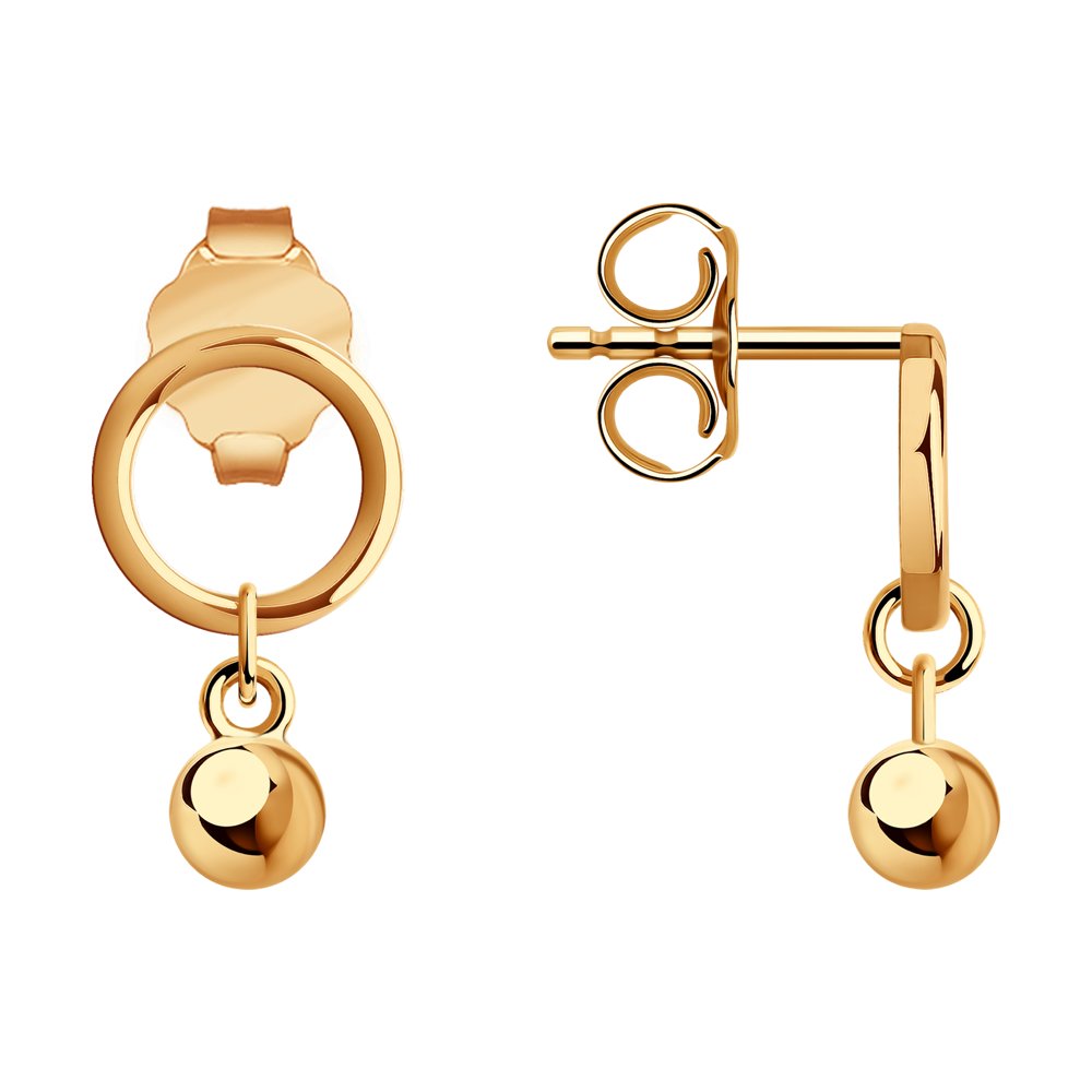 

Серьги из красного золота SOKOLOV 029550, 029550