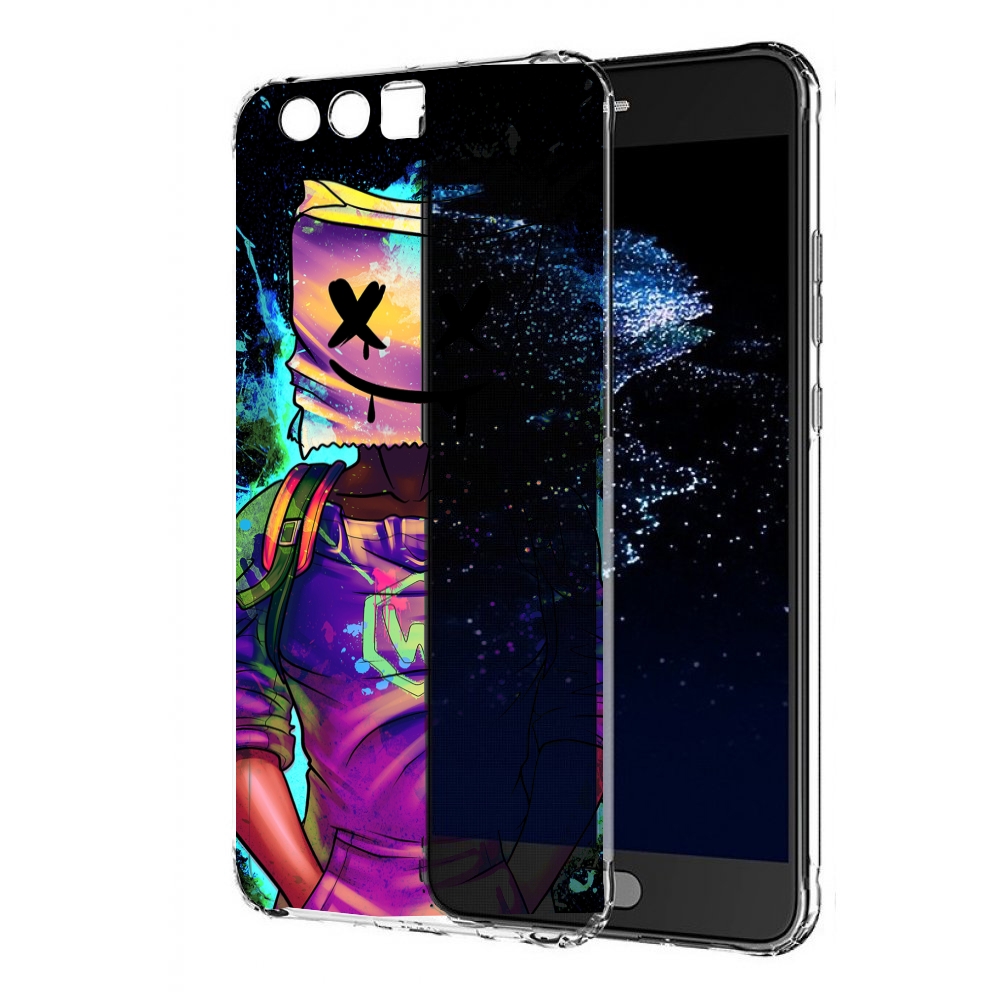 

Чехол бампер MyPads маршмеллоу-глитч для Huawei P10 Plus противо, Прозрачный, Tocco