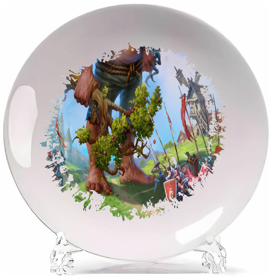 

Тарелка CoolPodarok majesty 2 the fantasy kingdom sim Великан с яблоней