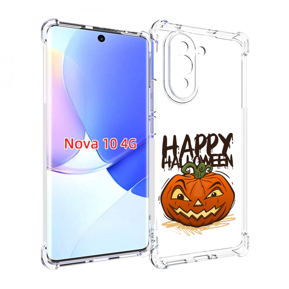 

Чехол MyPads Хэллоуин счастливый для Huawei Nova 10, Прозрачный, Tocco