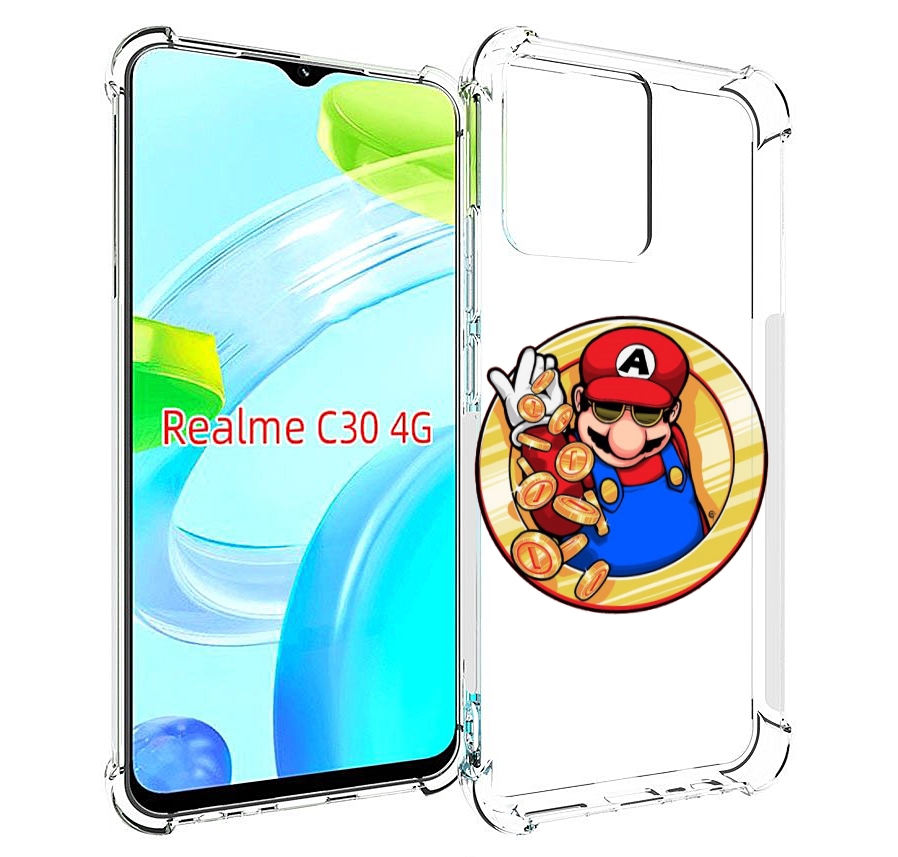 

Чехол MyPads богатый марио для Realme C30 4G / Narzo 50i Prime, Прозрачный, Tocco