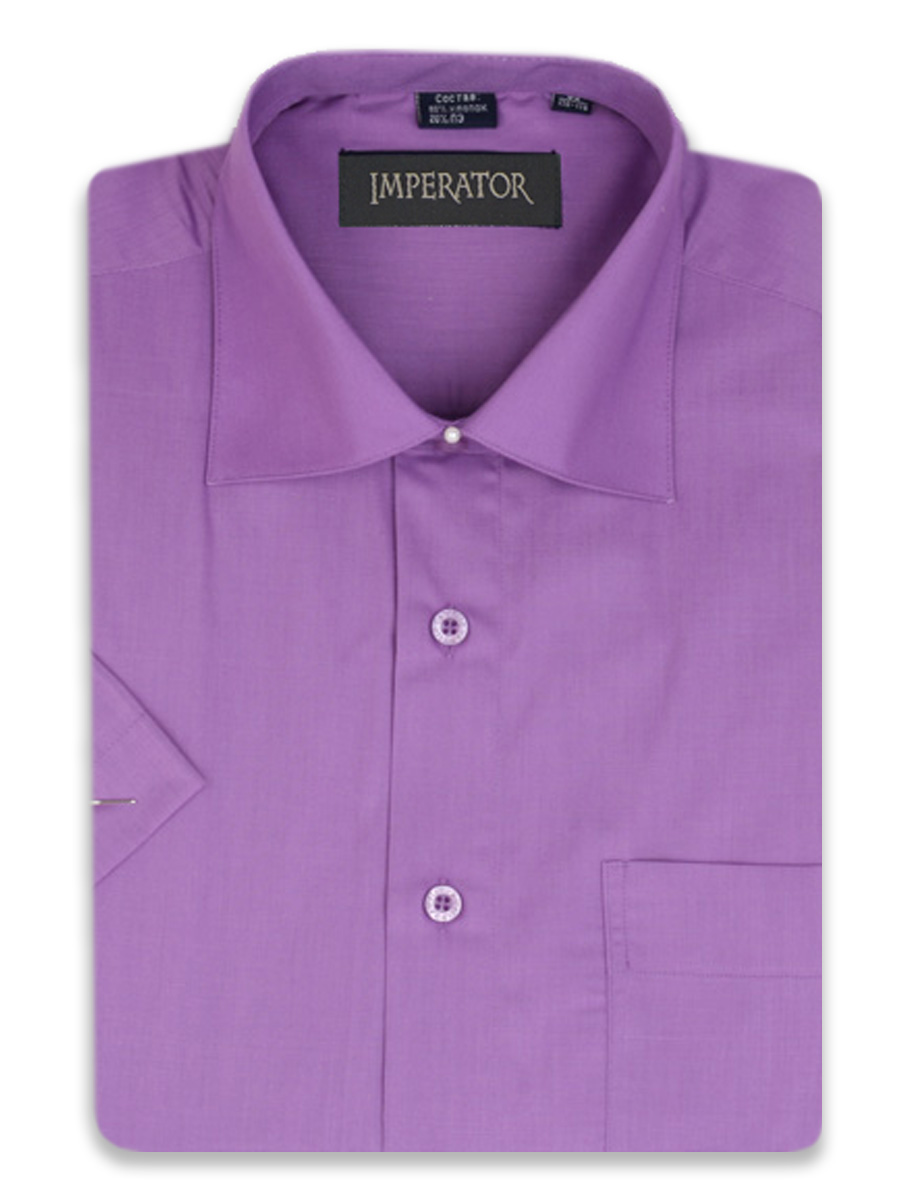 

Рубашка мужская Imperator Crocus-K фиолетовая 42/170-178, Crocus-K