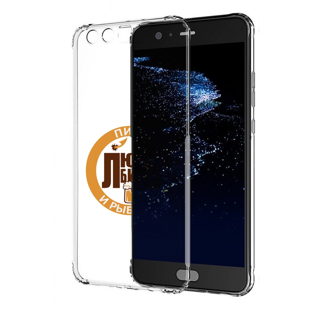 Чехол бампер MyPads любитель-рыбалки мужской для Huawei P10 Plus