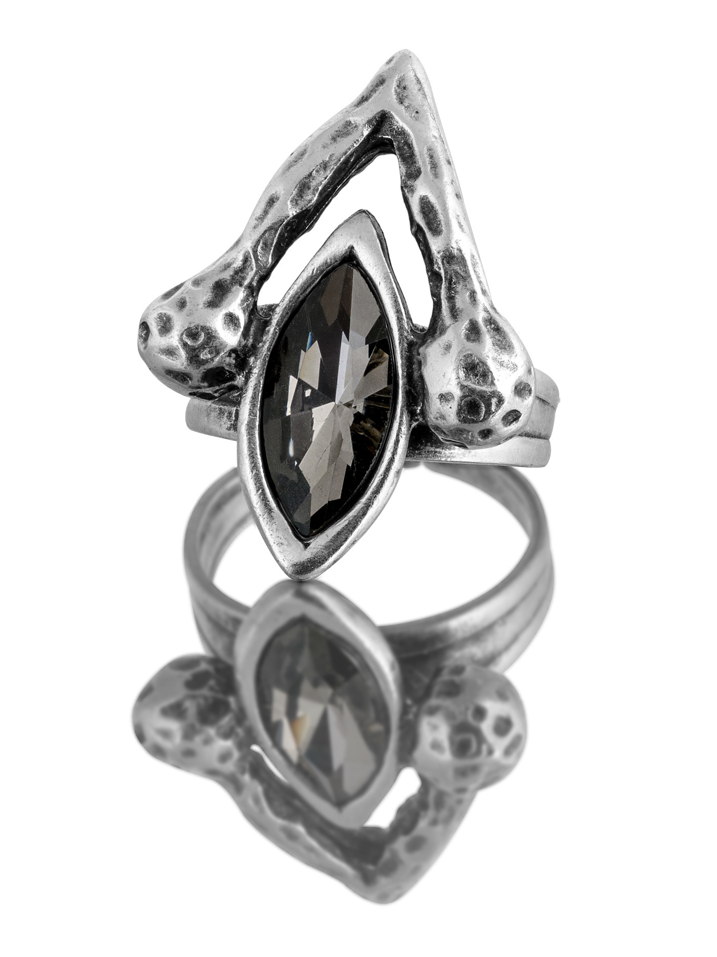 Кольцо из бижутерного сплава L'ATTRICE di base 424228013, кристаллы