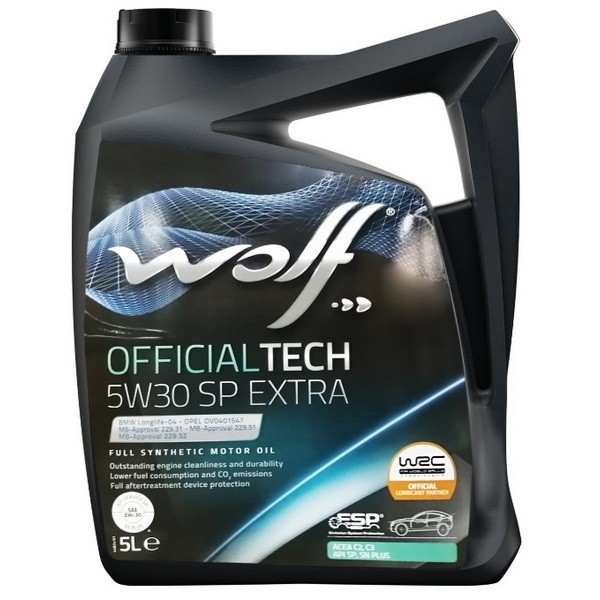 WOLF OIL 8307911 Масло моторное OFFICIALTECH 5W30 C1 5L