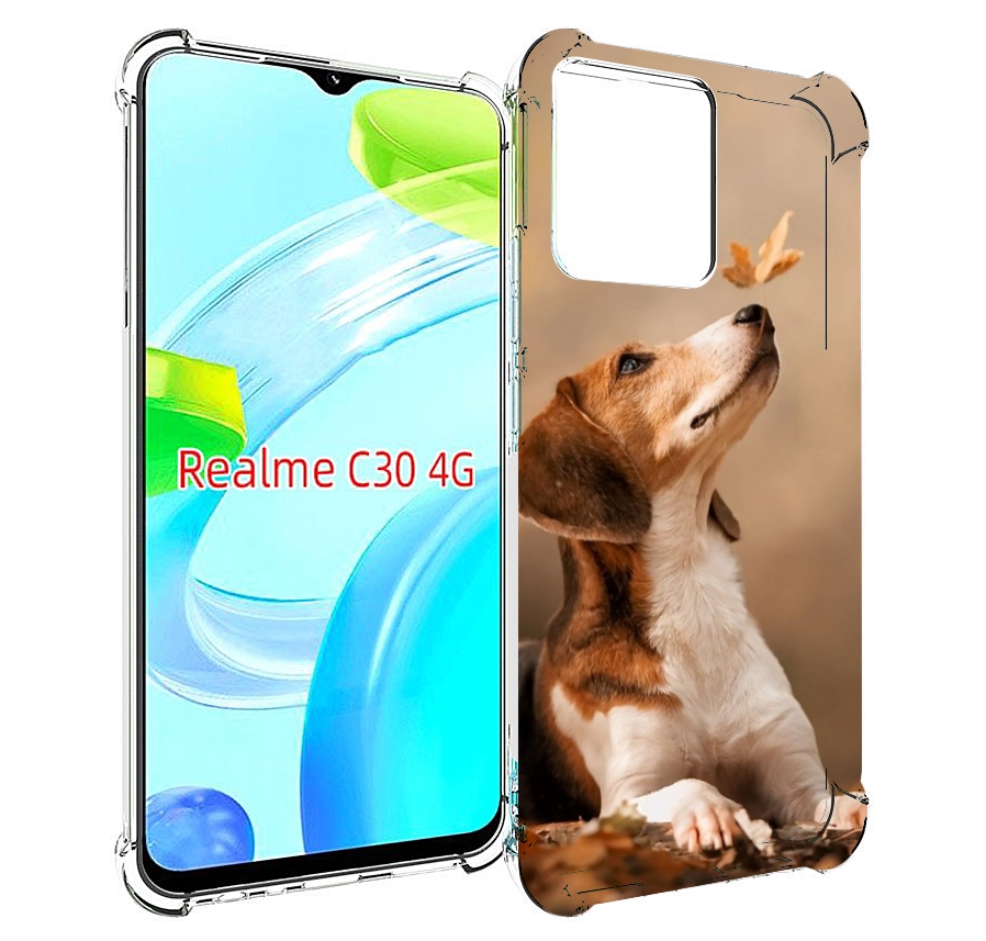 

Чехол MyPads бигль-собака для Realme C30 4G / Narzo 50i Prime, Прозрачный, Tocco