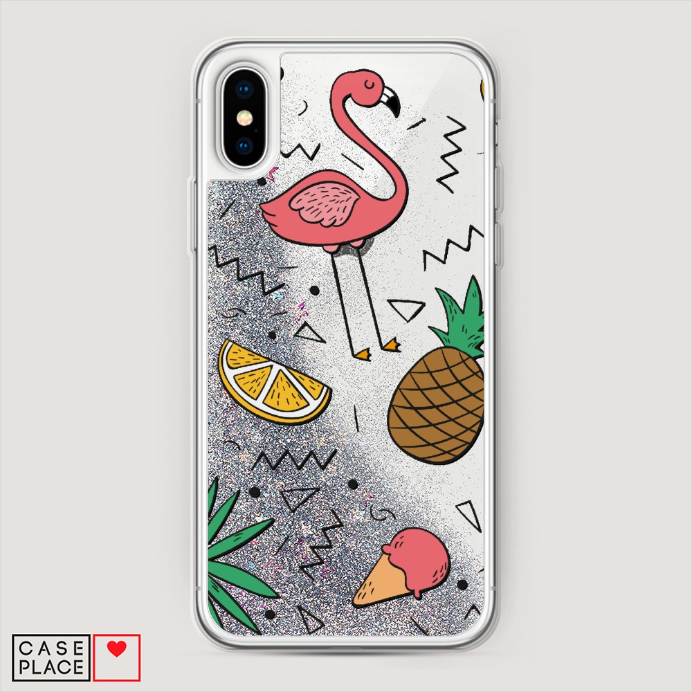

Чехол Awog на Apple iPhone XS Max (10S Max) / Айфон XS Max (10S Max) "Гавайский фон", Разноцветный, 11991-1