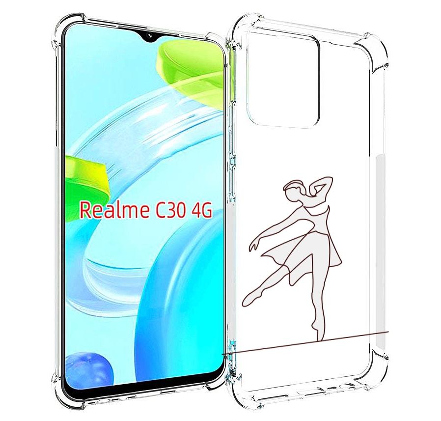 

Чехол MyPads балерина-белая для Realme C30 4G / Narzo 50i Prime, Прозрачный, Tocco