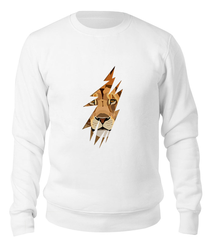 

Свитшот унисекс Printio Лев (lion) белый XS, Лев (lion)