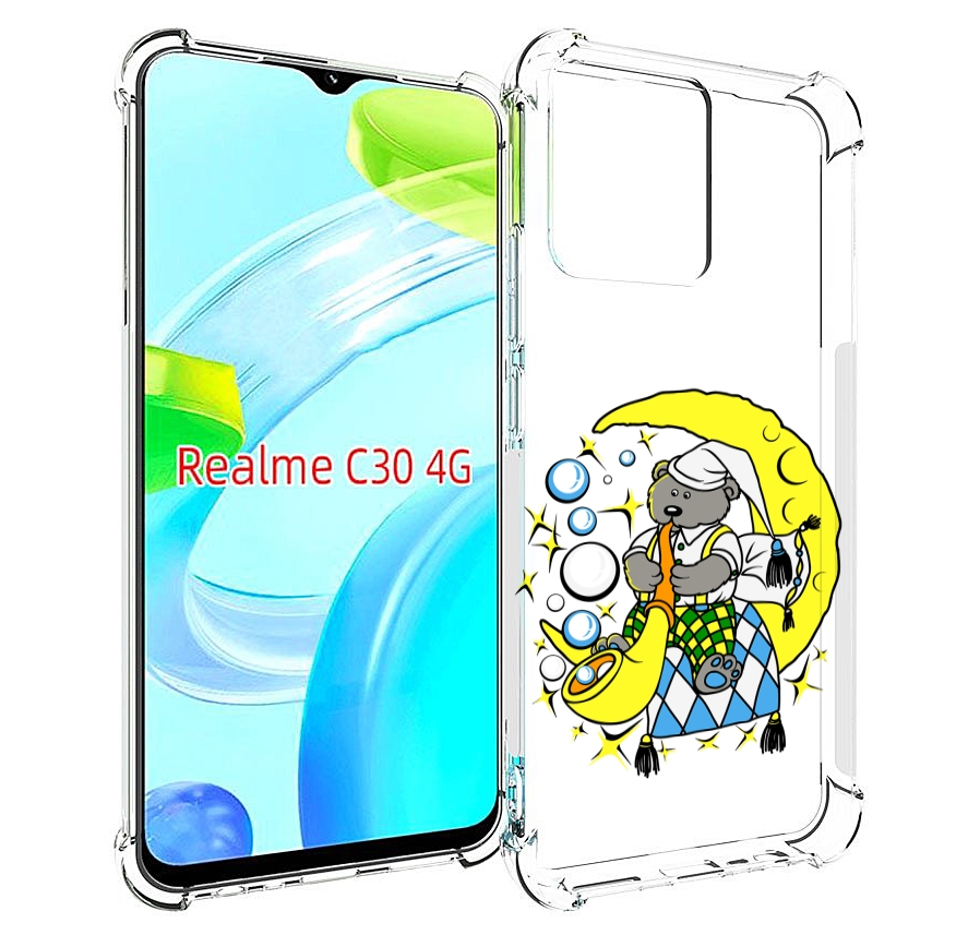 

Чехол MyPads Сырная луна для Realme C30 4G / Narzo 50i Prime, Прозрачный, Tocco