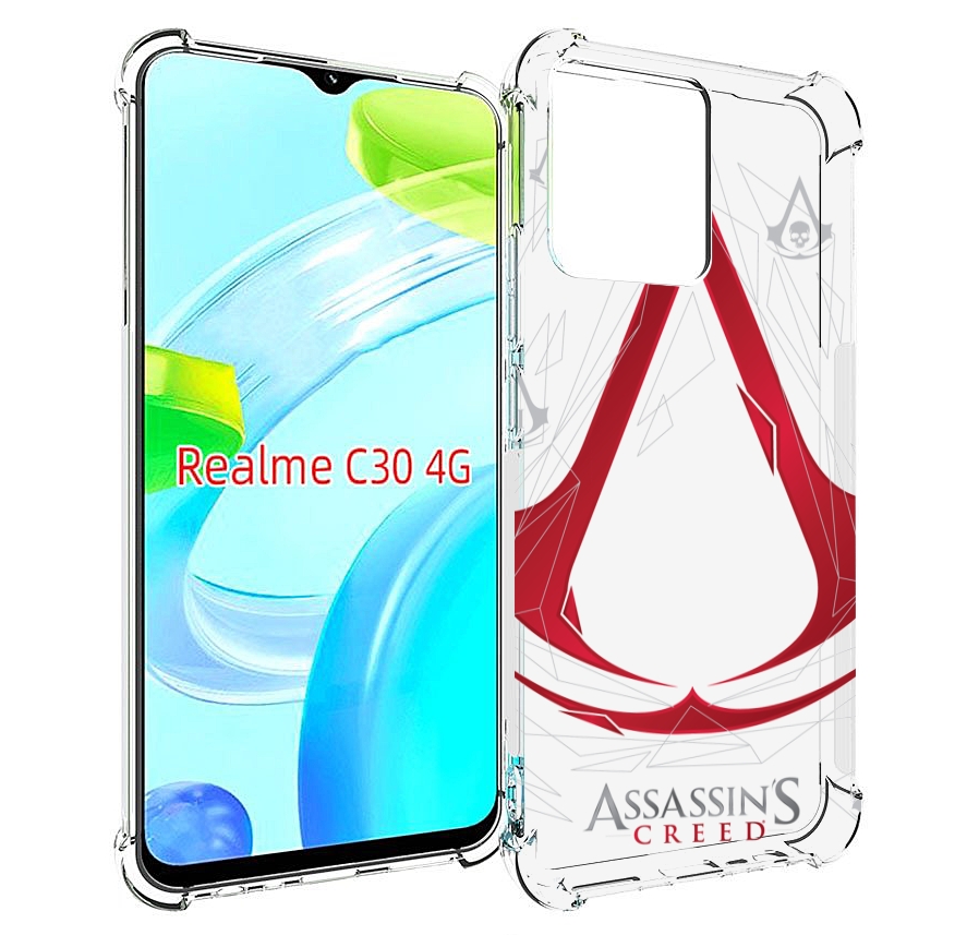 

Чехол MyPads ассасин-крид-знак для Realme C30 4G / Narzo 50i Prime, Прозрачный, Tocco