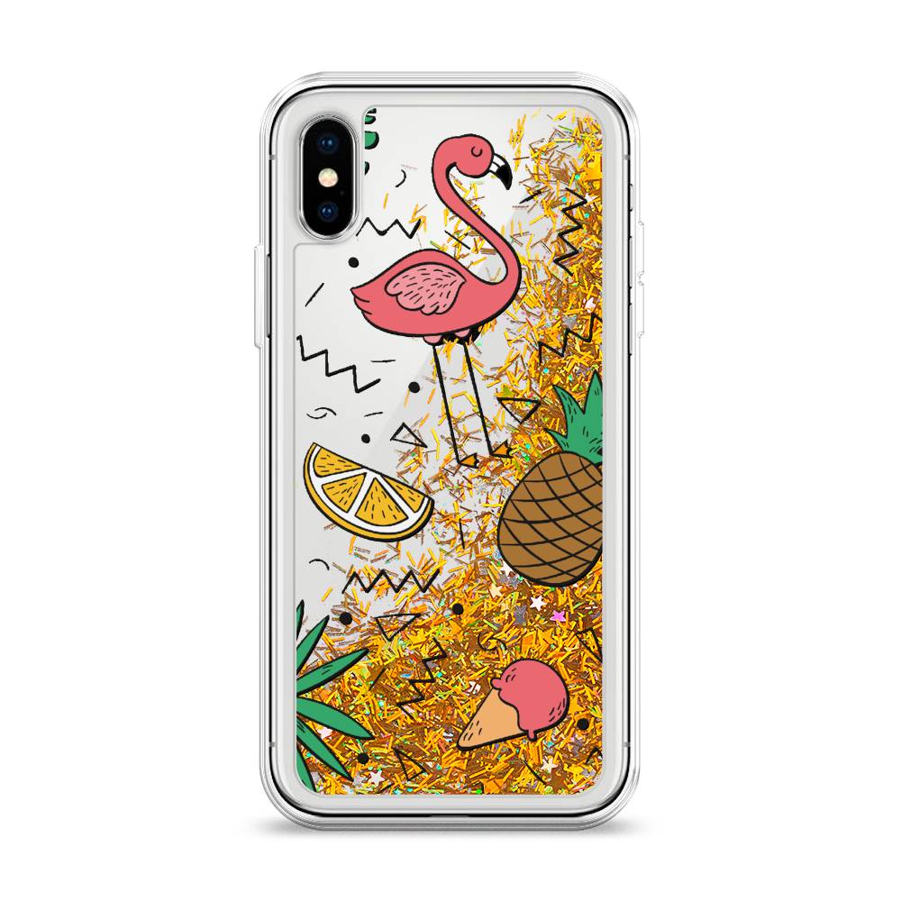 

Чехол Awog на Apple iPhone XS (10S) / Айфон XS (10S) "Гавайский фон", 11890-1