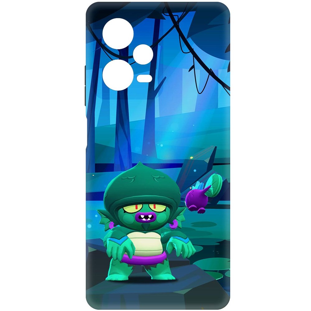 Чехол-накладка Софт Brawl Stars - Болотный Джин для Xiaomi Redmi Note 12 Pro+ 5G