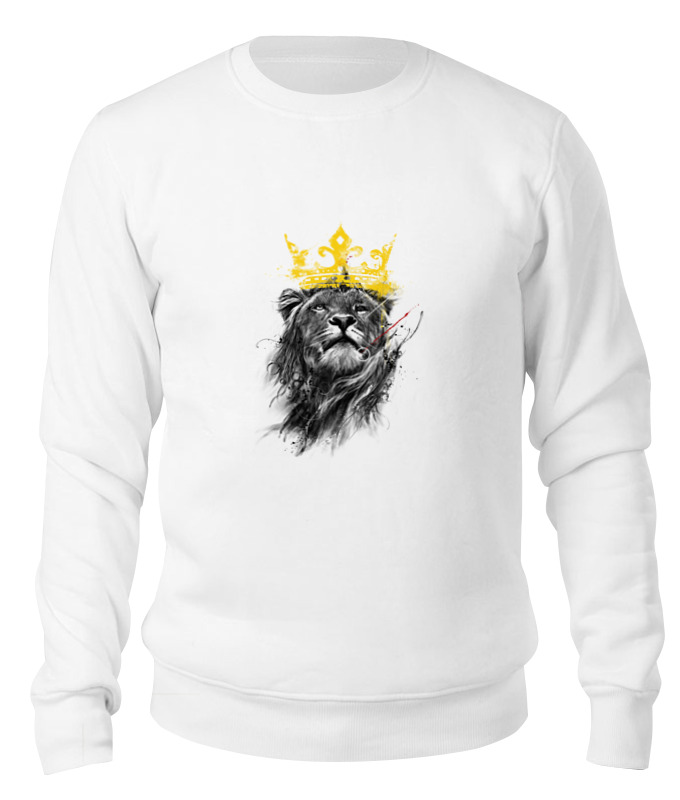 

Свитшот унисекс Printio Король лев белый XS, Король лев