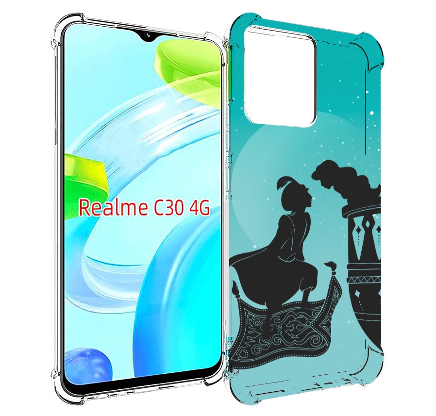 

Чехол MyPads алладин тень для Realme C30 4G / Narzo 50i Prime, Прозрачный, Tocco