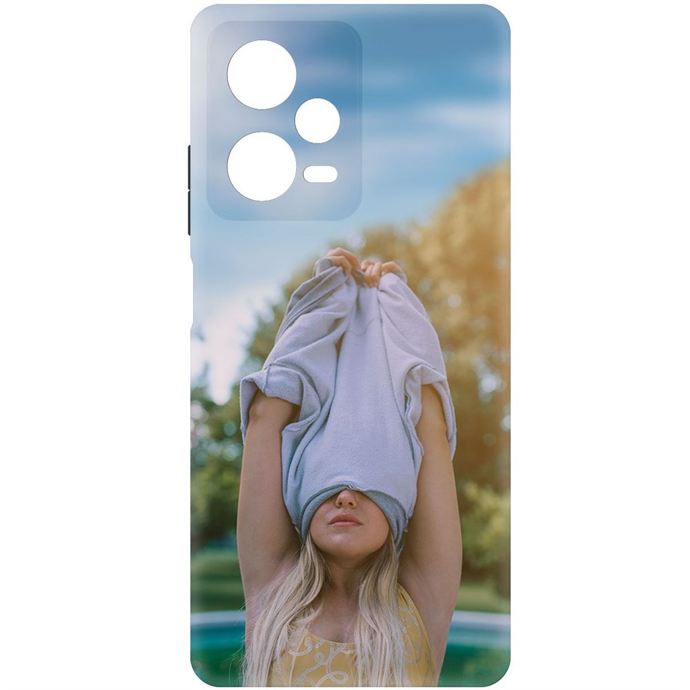 

Чехол-накладка Софт Футболка женская для Xiaomi Redmi Note 12 Pro+ 5G
