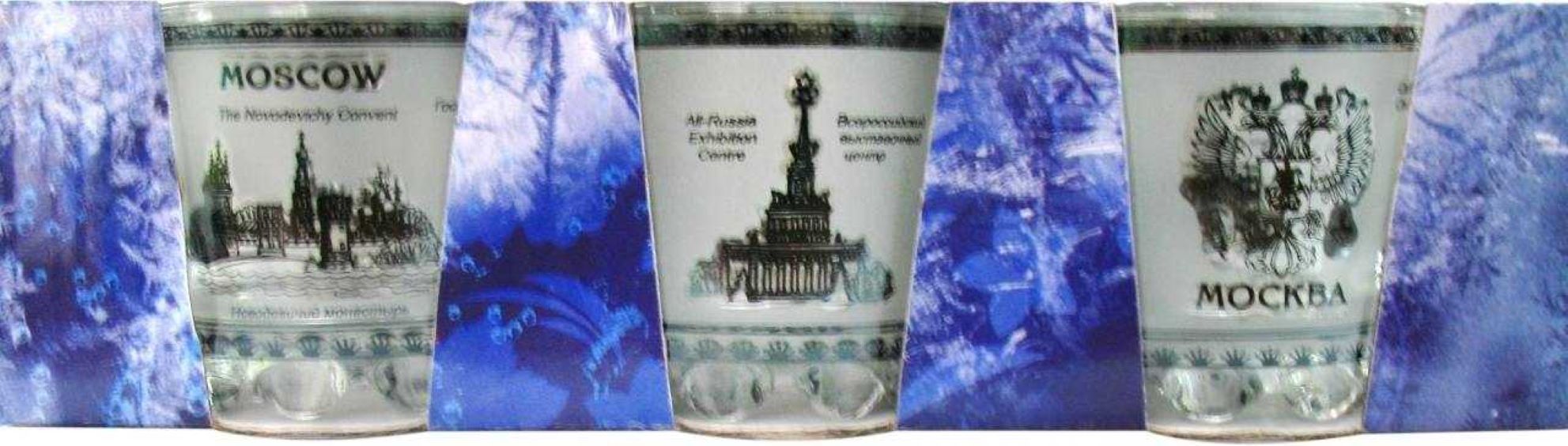 

Стопки монохром Москва 6 штук 5 см, В ассортименте