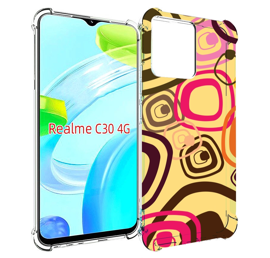 

Чехол MyPads абстракция-на-желтом-фоне для Realme C30 4G / Narzo 50i Prime, Прозрачный, Tocco