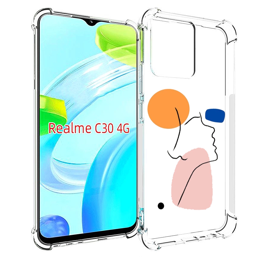 

Чехол MyPads абстракция девушки женский для Realme C30 4G / Narzo 50i Prime, Прозрачный, Tocco