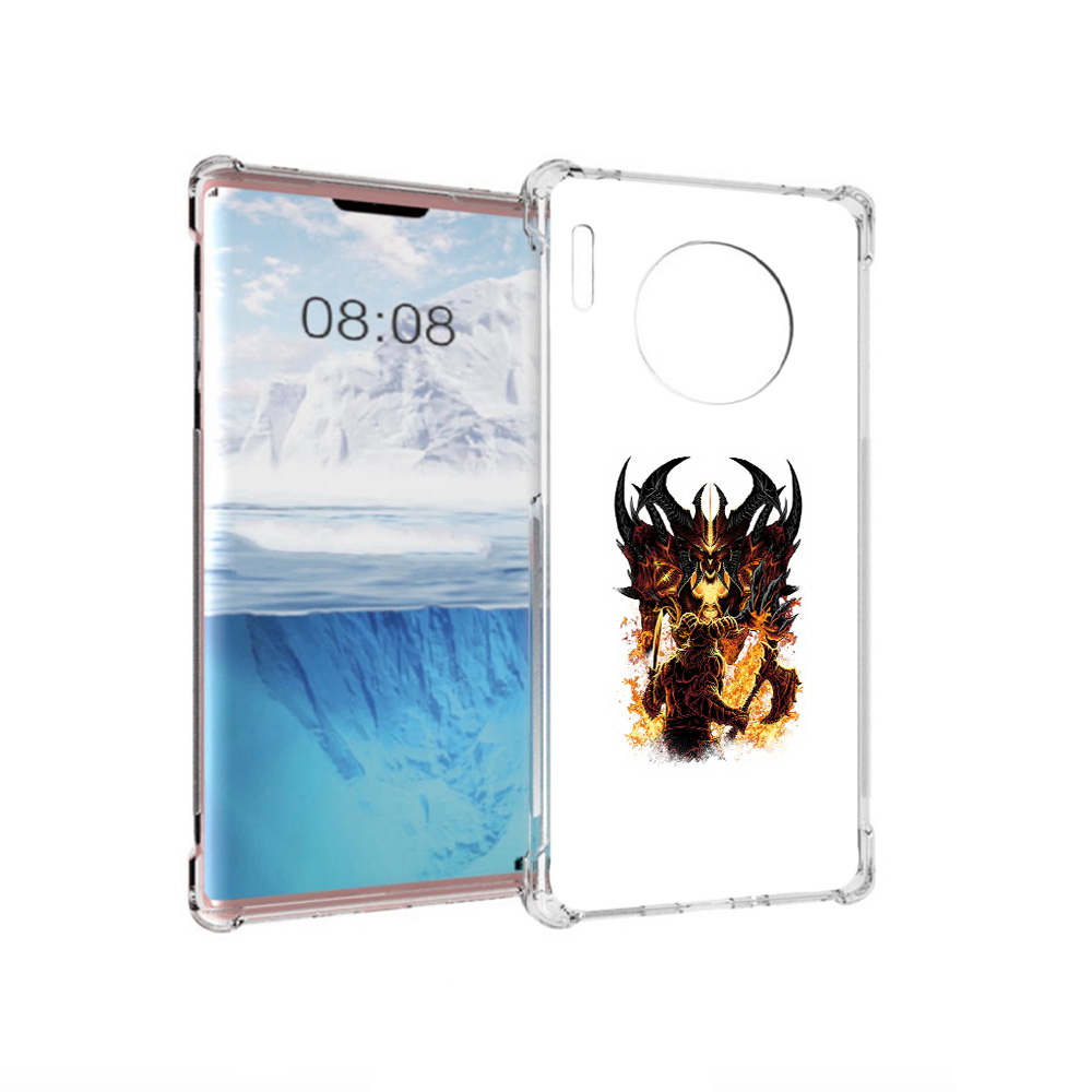 

Чехол MyPads Tocco для Huawei Mate 30 Pro демон shadow fiend, Прозрачный, Tocco