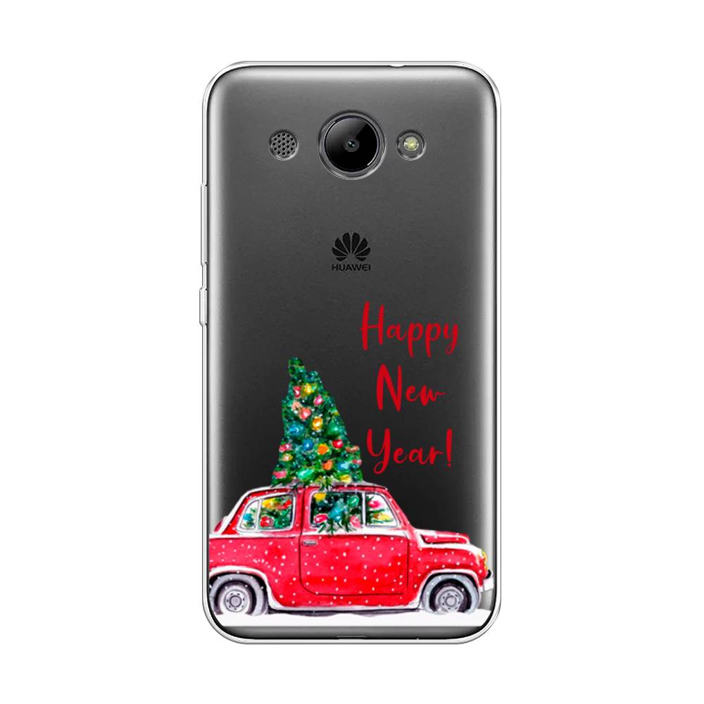 

Чехол на Huawei Y3 2017 "Happy New Year", Красный;зеленый, 62650-5