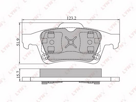 

Тормозные колодки LYNXauto передние для Mazda 929 2.0i-3.0i 1987-1991 BD6302