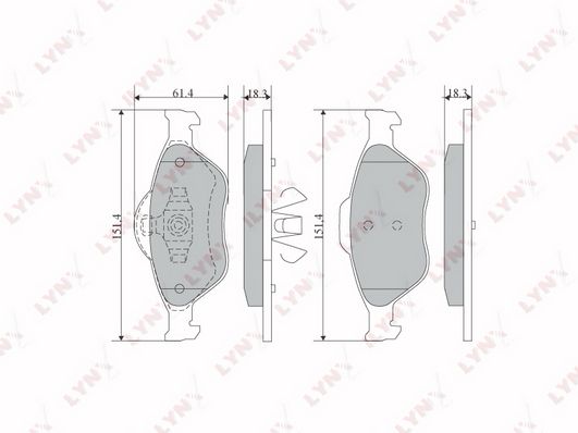 

Колодки Тормозные Передние Подходит Для Ford Fusion 02/Fiesta (Вент.) 00-01/01/Ka 1.6 03-0