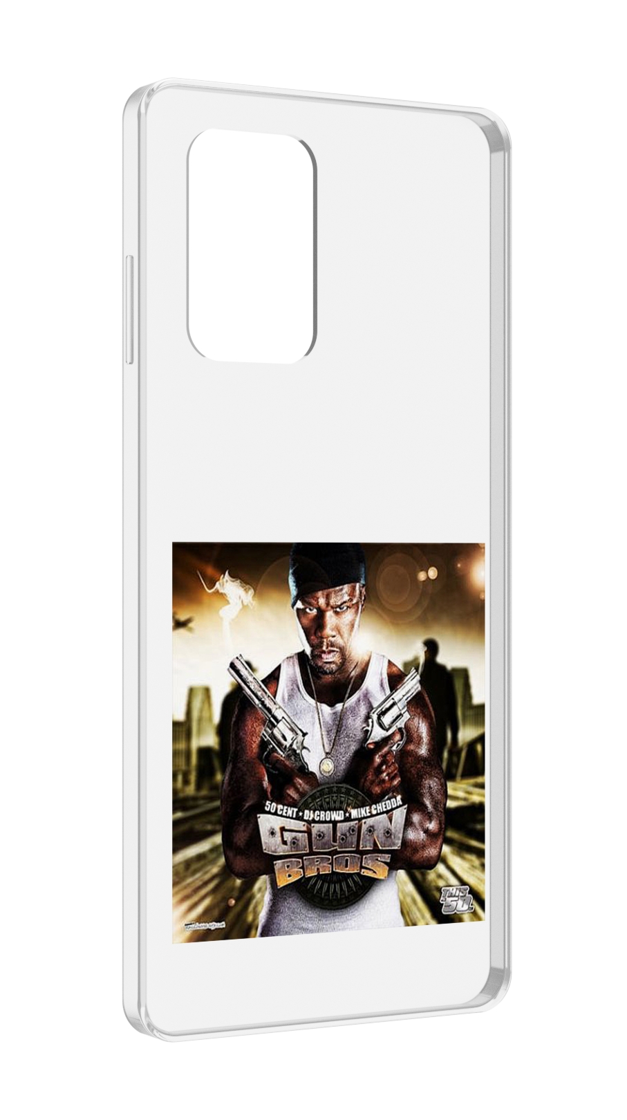 Чехол MyPads 50 Cent - Gun Bros для ZTE Blade A72 / ZTE Blade V40 Vita