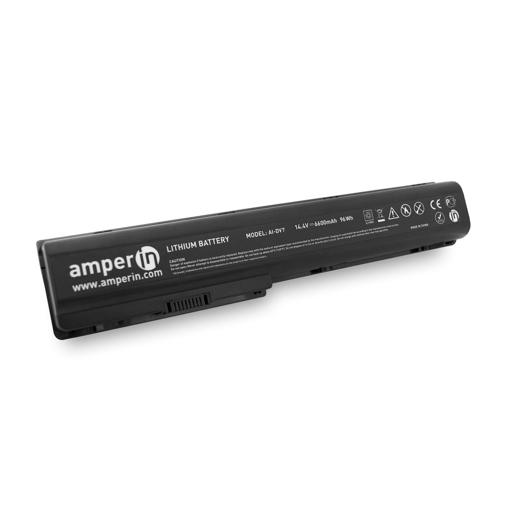 

Аккумуляторная батарея Amperin для ноутбука HP Pavilion DV7 14.4V 6600mAh AI-DV7 черная