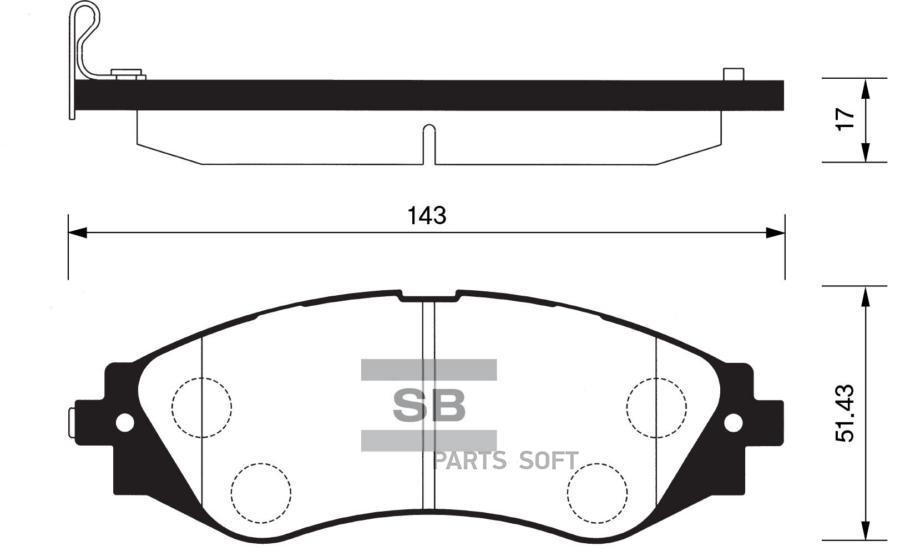 

Тормозные колодки Sangsin brake передние SP1102