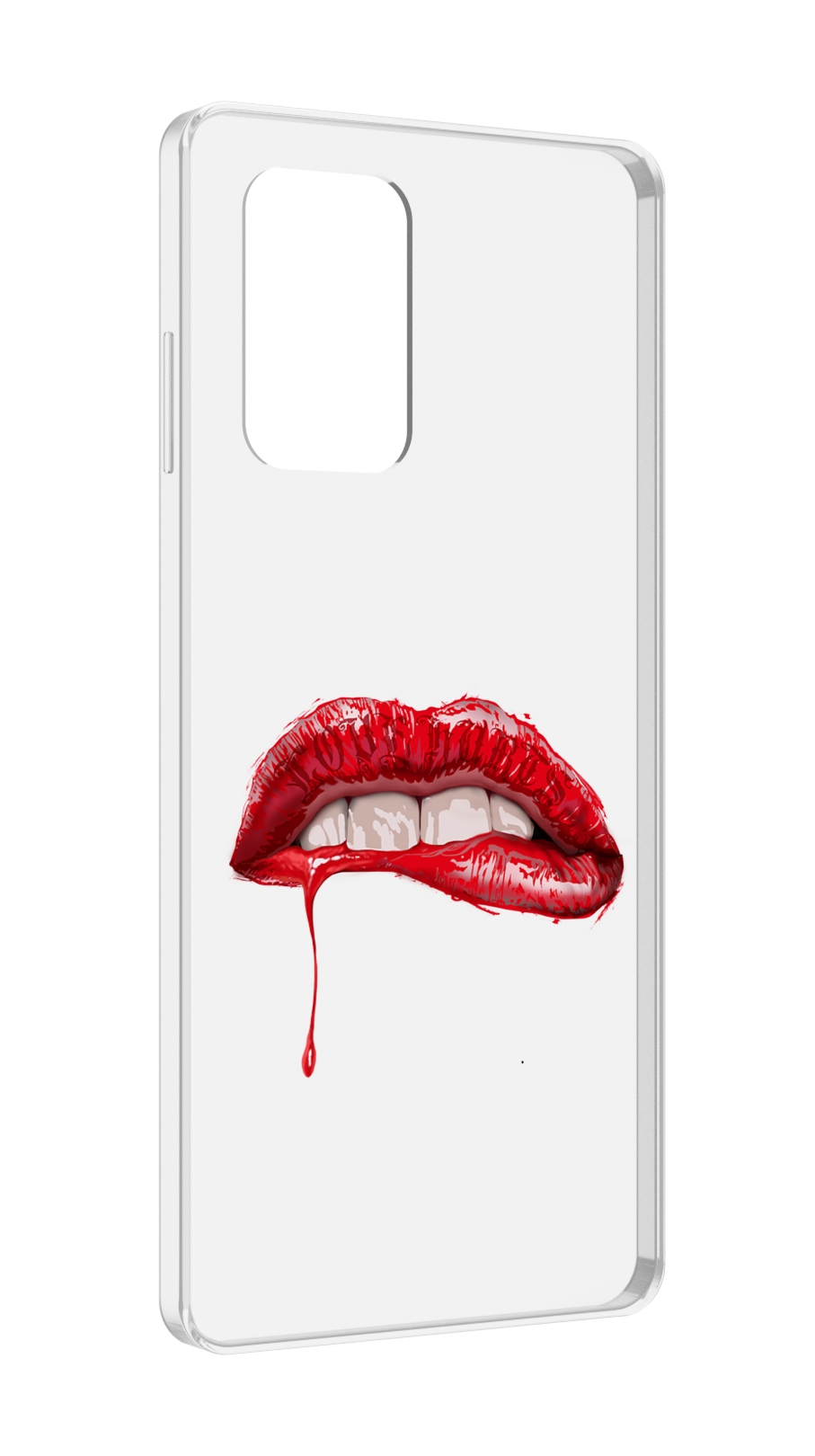 

Чехол MyPads яркие красные губы для ZTE Blade A72 / ZTE Blade V40 Vita, Прозрачный, Tocco
