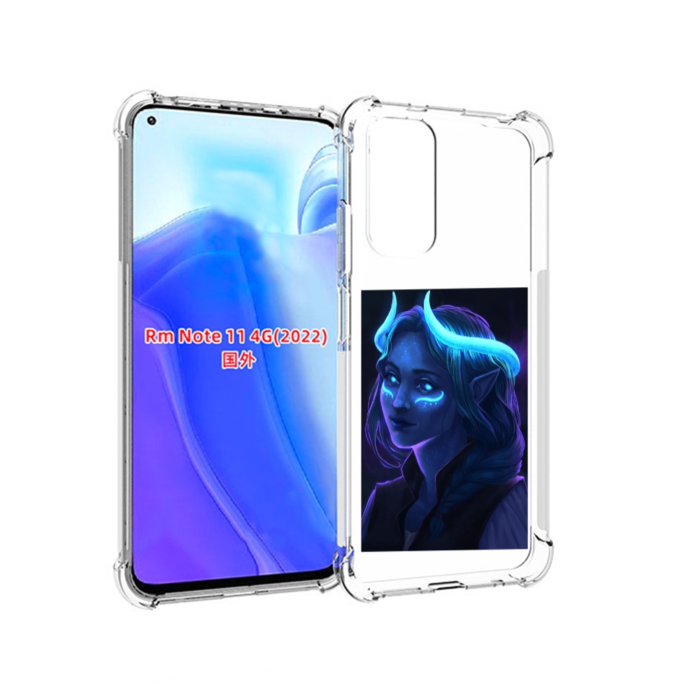 

Чехол MyPads девушка синяя ледяная женский для Xiaomi Redmi Note 11 4G ( Глобальная вер, Tocco