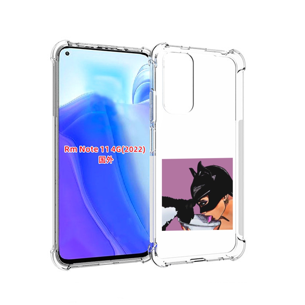 

Чехол MyPads девушка с котом пьют молоко женский для Xiaomi Redmi Note 11 4G ( Глобальн, Tocco