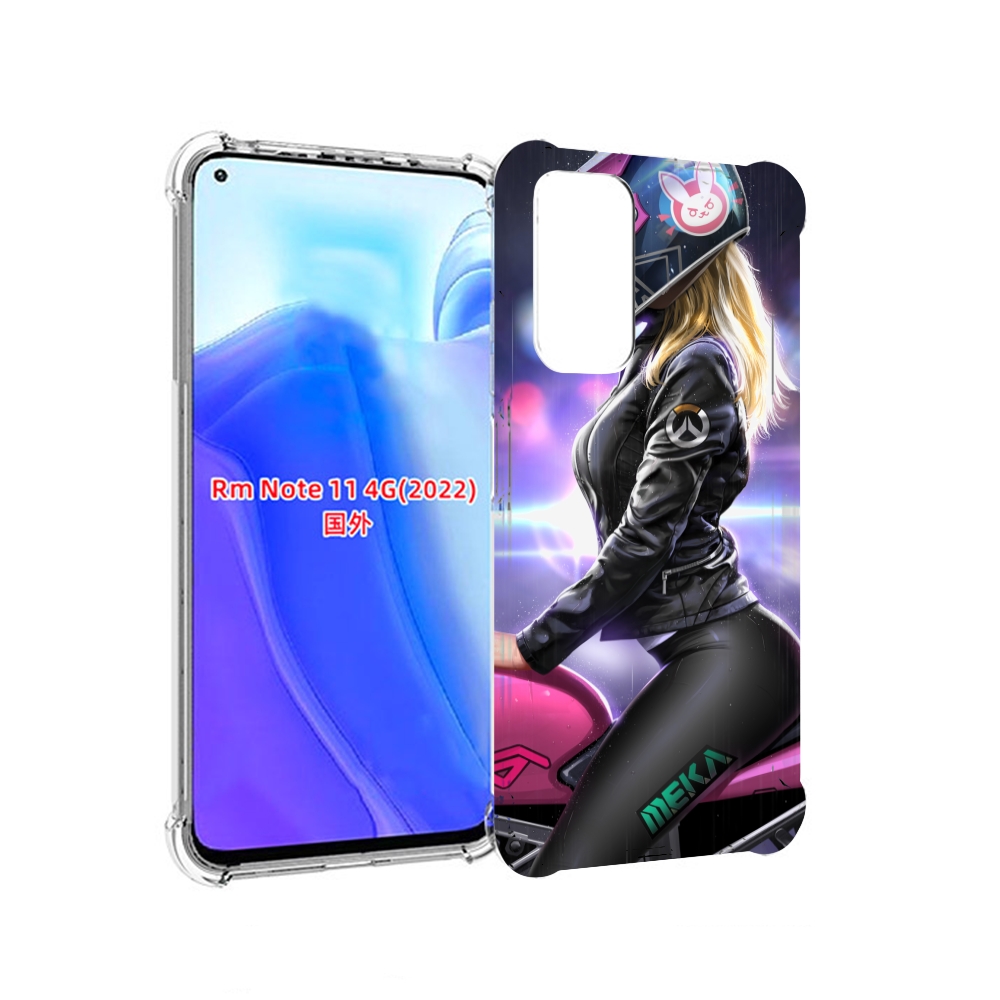 

Чехол MyPads девушка на мотоцикле неон женский для Xiaomi Redmi Note 11 4G ( Глобальная, Tocco