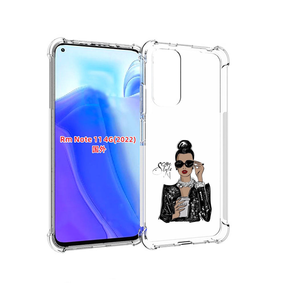 

Чехол MyPads девушка в черных очках в пиджаке для Xiaomi Redmi Note 11 4G ( Глобальная, Tocco