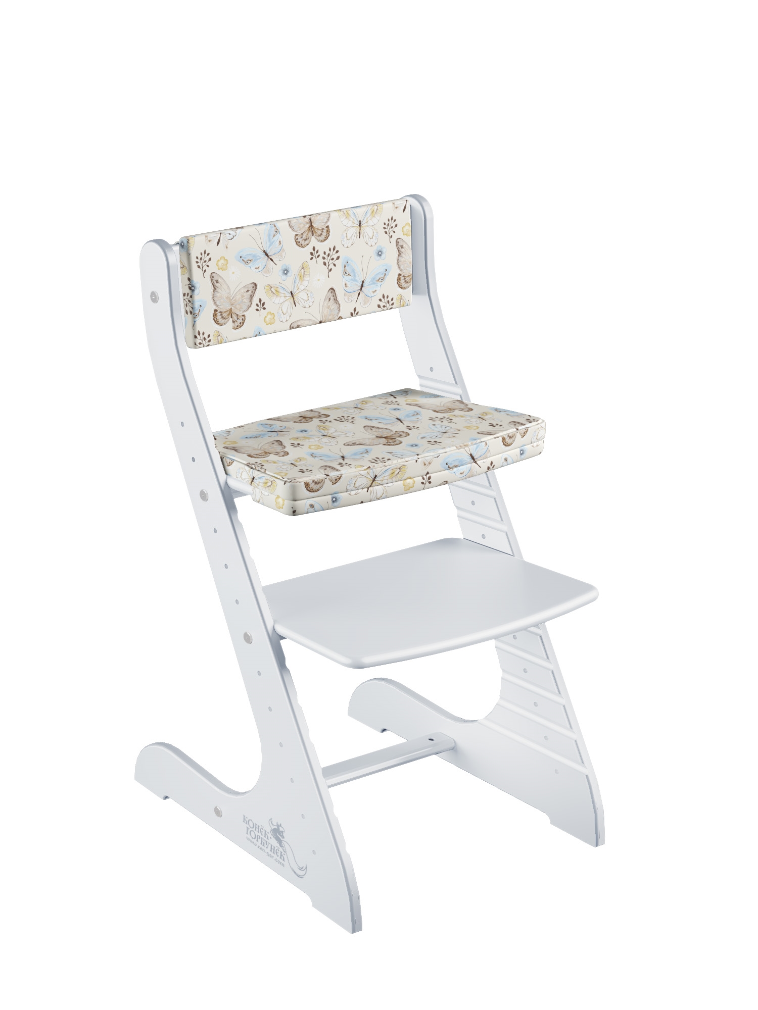 фото Комплект растущий стул и подушки конёк горбунёк стандарт, цвет белый 87214 конек горбунек